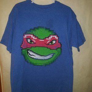 Distressed  Teenage Mutant Ninja Turtle T Shirt Size L 10/12